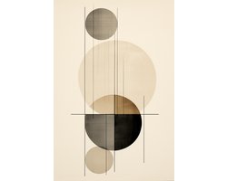 Abstracte Kunst - Beige - Minimalism - Moderne Kunst - Abstracte - Aesthetic - posters - formaat 70x100cm - Wanddecoratie - Aesthetic room decor - L1307DZ