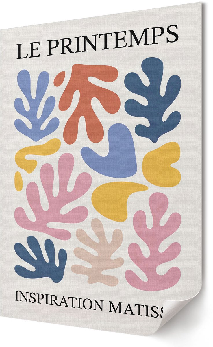 Coloray Polycanvas Wandposter - Hond Illustratie, Illustratie - A3 - Grijs Wanddecoratie - Rechthoek - Wandkunstwerk - Woonkamer, Slaapkamer, Kantoor - Kinder