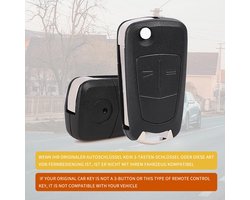 Betterher 2-knops sleutelbehuizing compatibel met Opel Corsa D, sleutelbehuizing van de afstandsbediening - ShopVlot