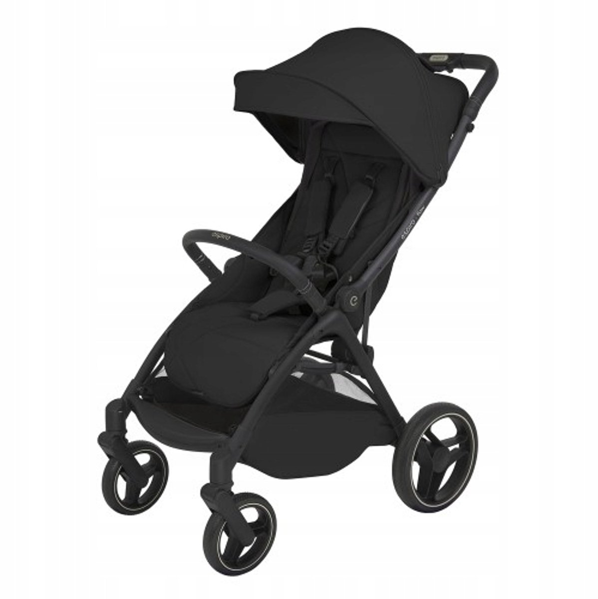 Espiro Flow Kinderwagen - Tijdloos Zwart, Lichtgewicht & Compact