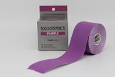 Skinestics Sport tape – Fysio tape – Kleur Paars – nu 20% langer, 600 cm lang bij 5 cm breed, 170% rekbaar gelijk aan menselijke huid, standaard voorzien van extra sterke lijm, katoen, voor het hele lichaam, spier ondersteuning