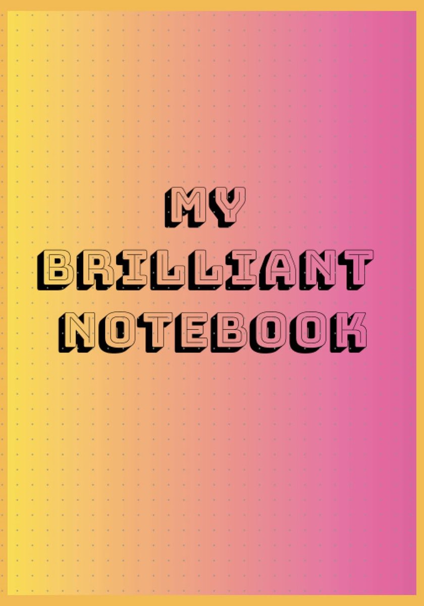Notebook orange gradient colour large dotted notebook: Orange gradient colored large dotted notebook - ShopVlot