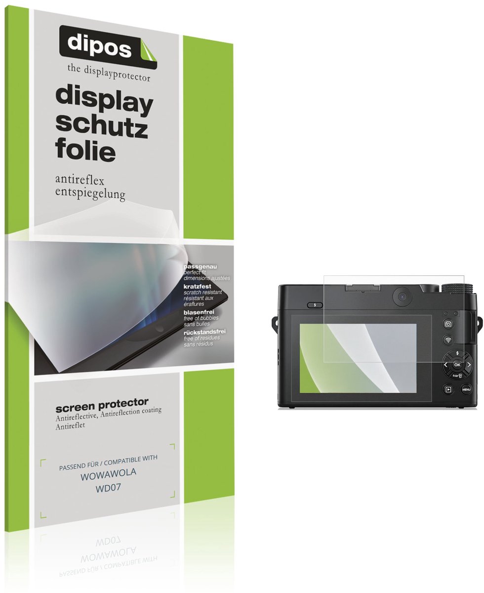 dipos – 4x Matte Beschermfolie geschikt voor WOWAWOLA WD07 | Krasbestendige & antireflecterende Screenprotector Ultra-Thin