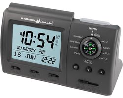 Hitopin Moslim Azan Clock Islamitische Prayer Table Azan Athan Clock Islamic Black Color HPUK-3005 - ShopVlot