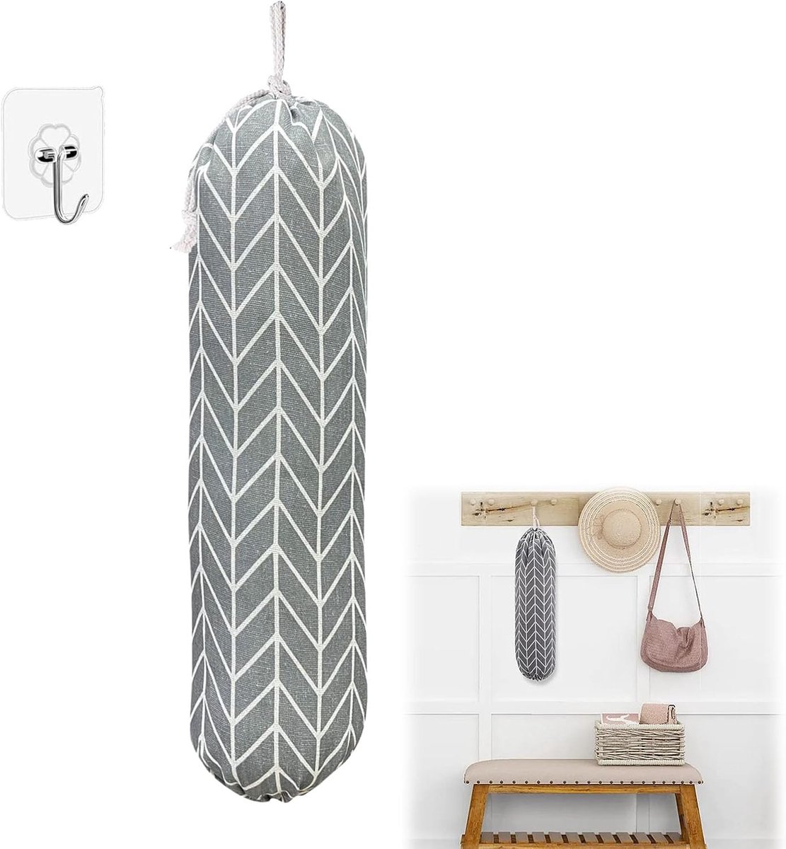 1 stuk- Vuilniszak Dispenser -vuilniszak dispenser houder-vuilniszakdispenser-Afvalzak Houder -Vuilniszak Opbergdoos-Zakjesdispenser-Voor Keuken en Badkamer-Afvalzak Dispenser Houder -keuken accessoires