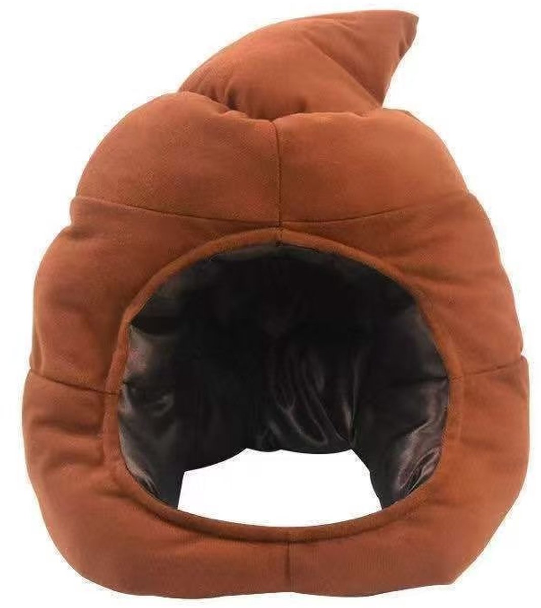 Daity Halloweenmuts in de vorm van een poepje – Warme muts die het hele hoofd bedekt – Leuk ontwerp in de vorm van een poepje, perfect voor Halloween, Kerstmis, carnavals en verkleedfeestjes.