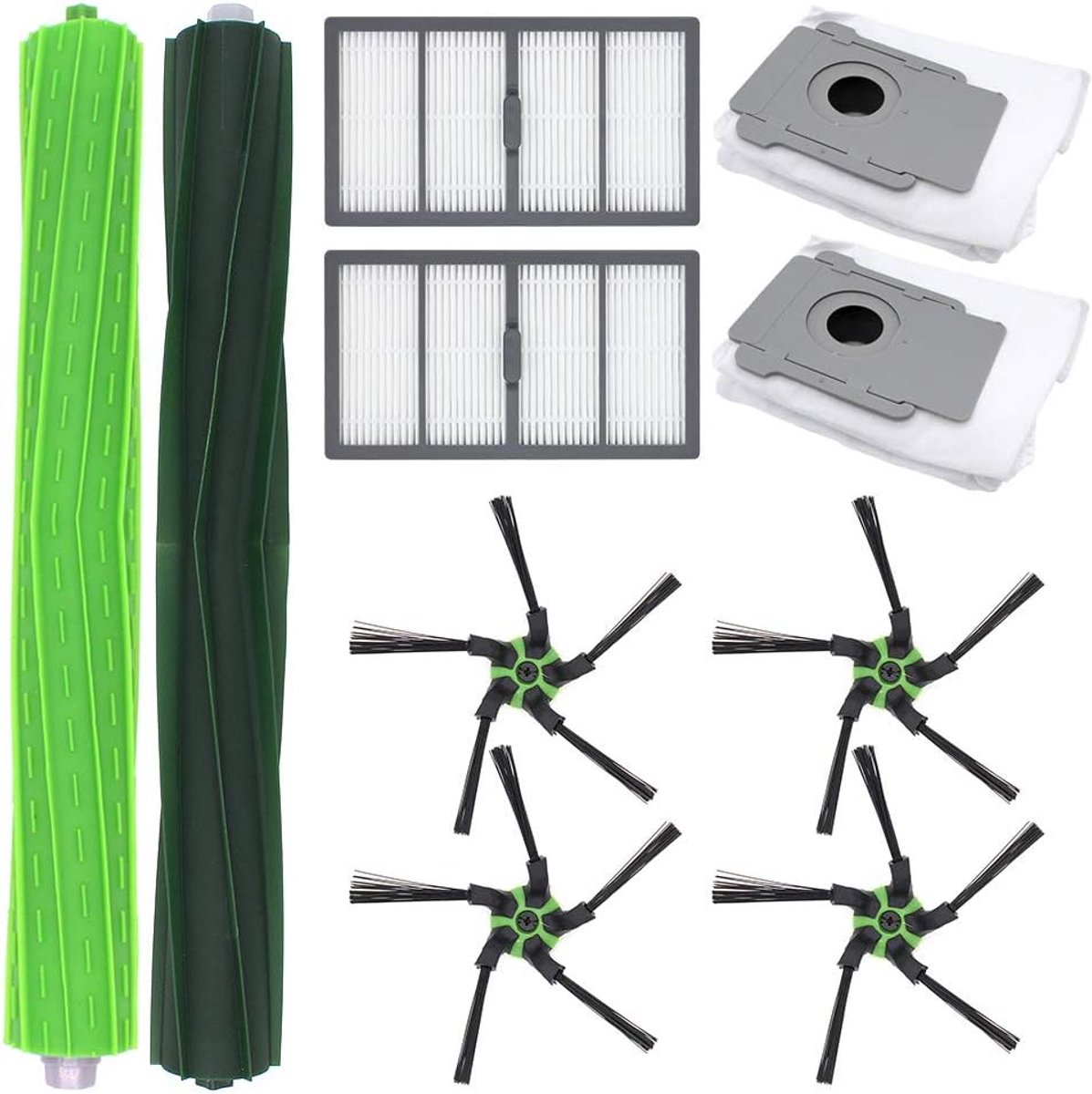 Kit voor iRobot Roomba S9 S9+ Robot Stofzuiger, Vervangende Onderdelen Borstels & Filters voor Stofzuiger Robot (J)