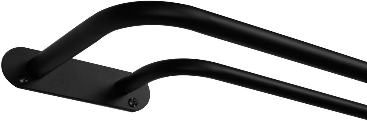 Exclusive Home Curtains Rod and Finial Set, Iron, Matte Black, 36-72 - ShopVlot