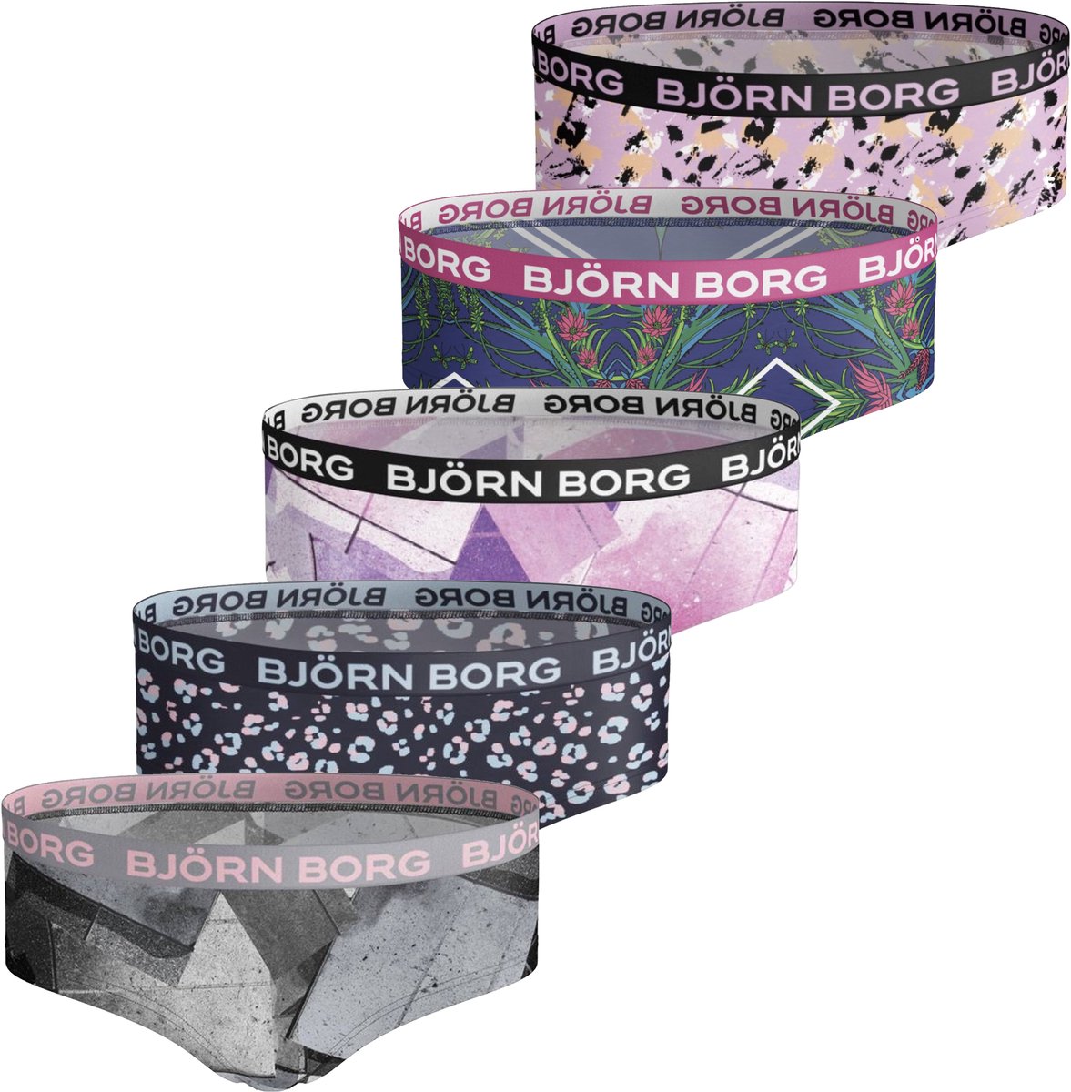 Björn Borg Meisjes Hipsters 5-Pack Maat 158-164