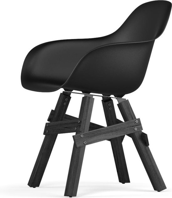Verzorgen gedragen kijken Kubikoff Icon stoel - V9 Armshell - Zwart - Zwart onderstel | bol.com
