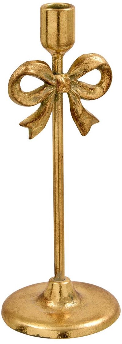 Bougeoir noeud Mona H.30cm doré