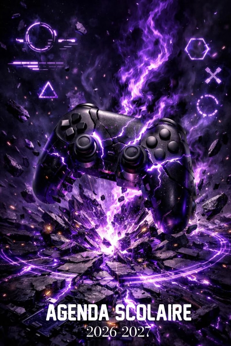 Agenda Scolaire 2026 2027: Gamer & Manette de Jeux Vidéo pour Garçon - Bi-journalier — Deux jours par page - ShopVlot
