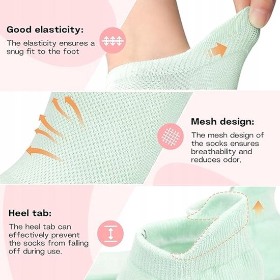 10 paar antislipsokken voor yoga, pilates en dans - maat 35-40 — afbeelding 4