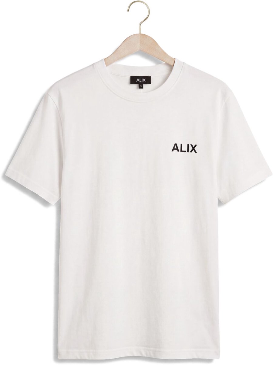 Alix The Label Ladies Knitted Badwing T-shirt Tops & T-shirts Dames - Wit - Maat L