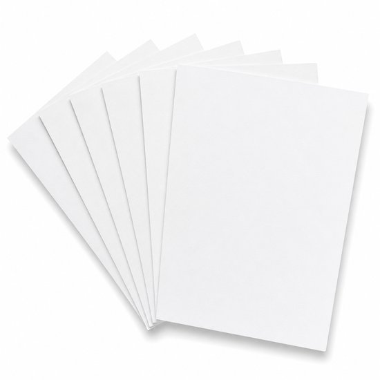 100 Vellen Wit A4 Karton – Knutselpapier – 29,7x21cm – 250 g/sm