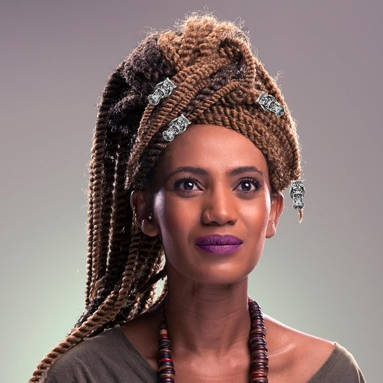 10 Stuks Delige Metalen Haarmanchetten met Grote Opening voor Vlechten Dreadlocks Duurzame Dreadlock-accessoires voor Vrouwen Mannen Realistische Haarkralen voor Creatieve Styling — afbeelding 4