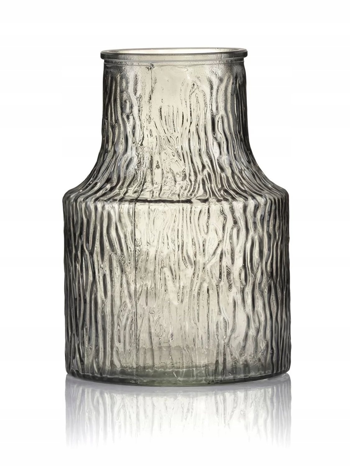 Aluro Soho Vaas - Grijs Glas, 20cm Hoog
