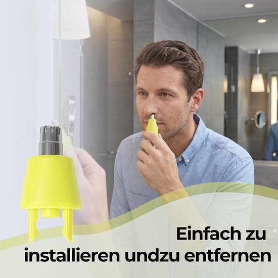 4 stuks neushaartrimmer, reservemessen en reservekoppen, opzetstukken, voor elektrische verzorgingsproducten, dubbelzijdige rotatiekop met waterdichte uitvoering voor dagelijkse verzorging en — afbeelding 5