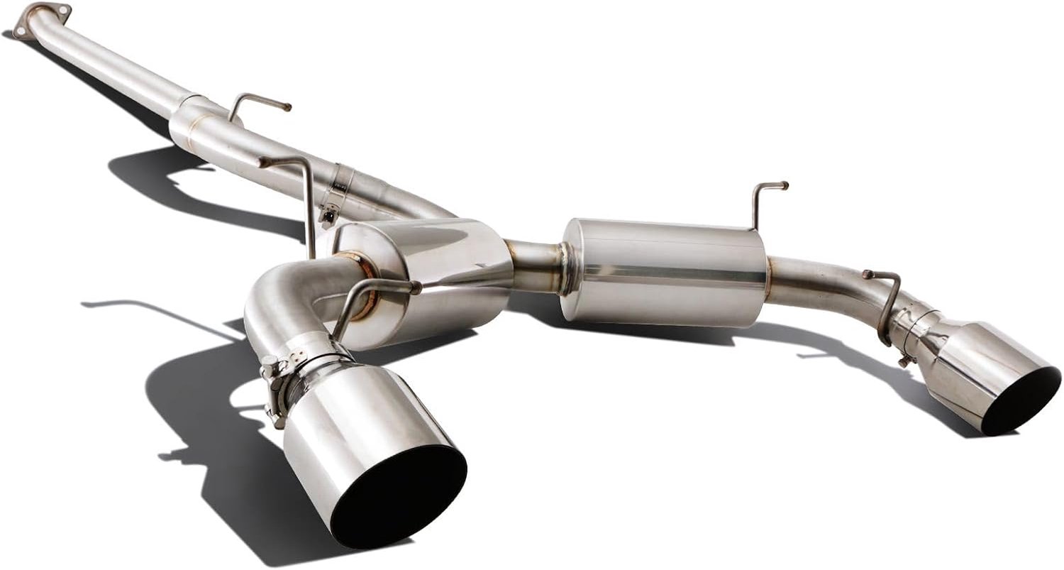 Japspeed 5,1 cm Catback uitlaatsysteem, roestvrij staal, uitlaatupgrade compatibel met Toyota GT86 2.0 2012+ modellen