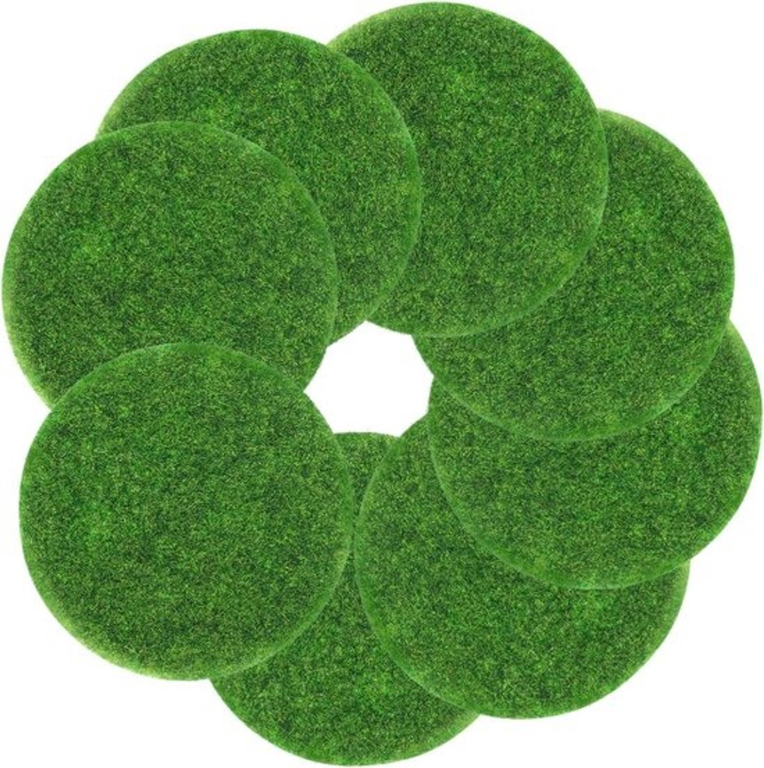 Miniatuurgrasmatten - decoratiegras - voor Fairy Garden - onderhoudsvrij ontwerp - 8 stuks - groen