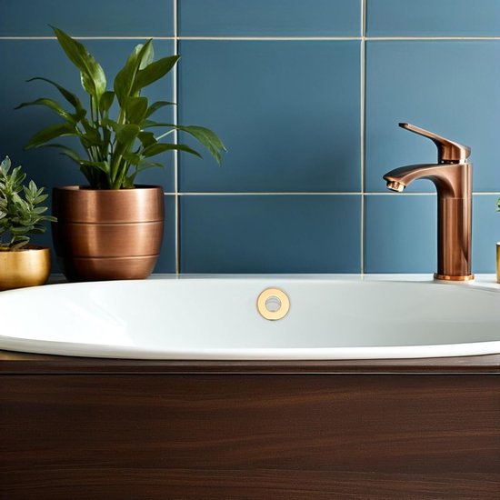 2 Stuks Gouden Ronde Overloopdop voor Wastafel Duurzame Hygiënische Afdekking voor Badkamer Keuken Eenvoudig Te Installeren Afvoer Overloopring voor Standaard Gootstenen — afbeelding 3