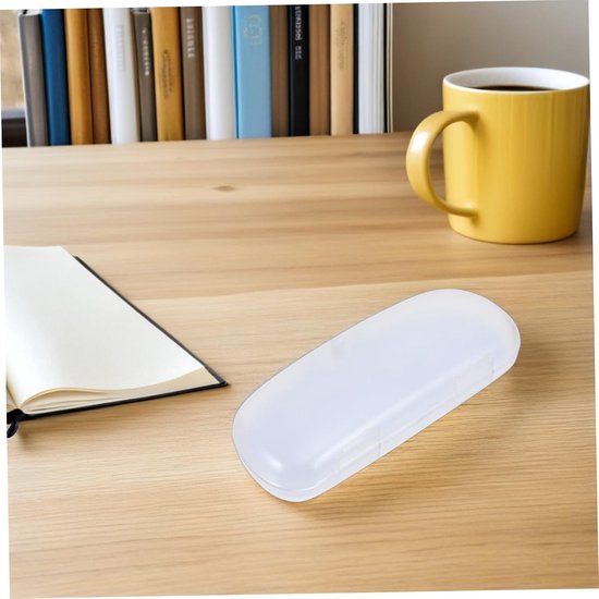 5 Stuks Delige Draagbare Transparante Matglazen Brillenkokers Harde Beschermhoes met Krasbestendige Coating Compact Lichtgewicht voor Zonnebrillen Leesbrillen Unisex Reis Organizer — afbeelding 4
