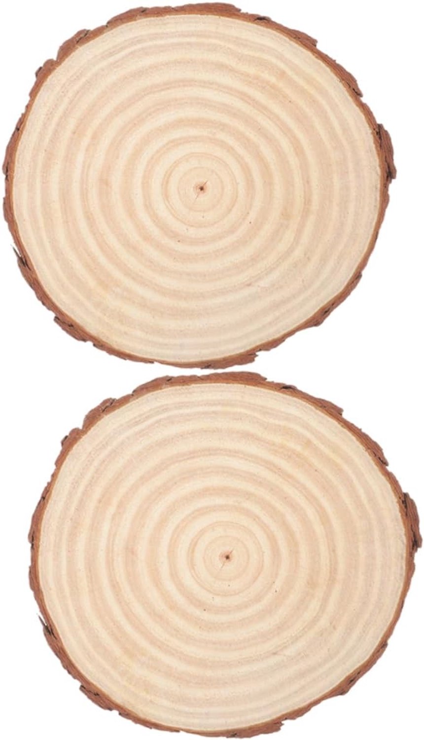 Houten Cirkelvormige Blanks - 2 Ongeverfde Middelpunten Voor Tafeldecoratie &