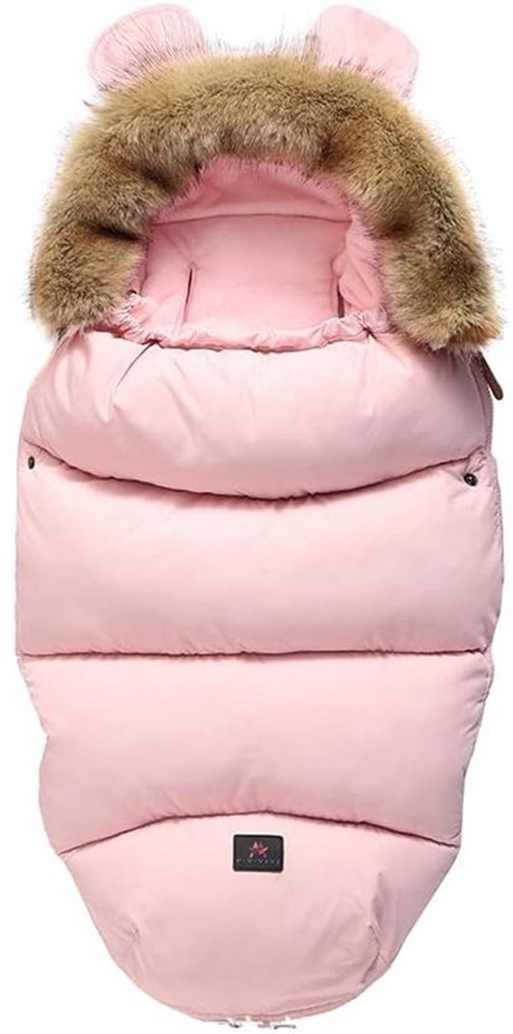 Babyvoetzak - Kinderwagenslaapzak - Warm blijven - Wind- en waterdicht - 100 x 48 cm - Roze