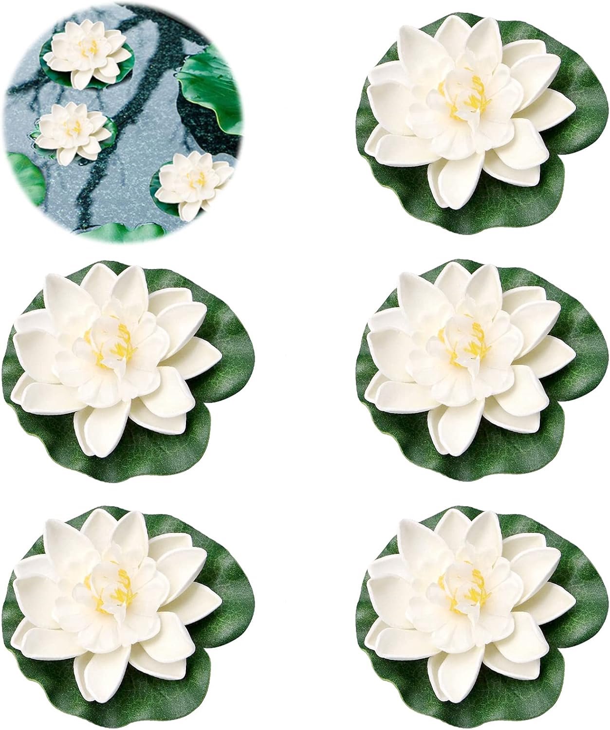 Drijvende Waterlelies en Lotusbloemen - Kunststof Decoratie voor Tuin en Vijver - Natuurlijke uitstraling - ShopVlot