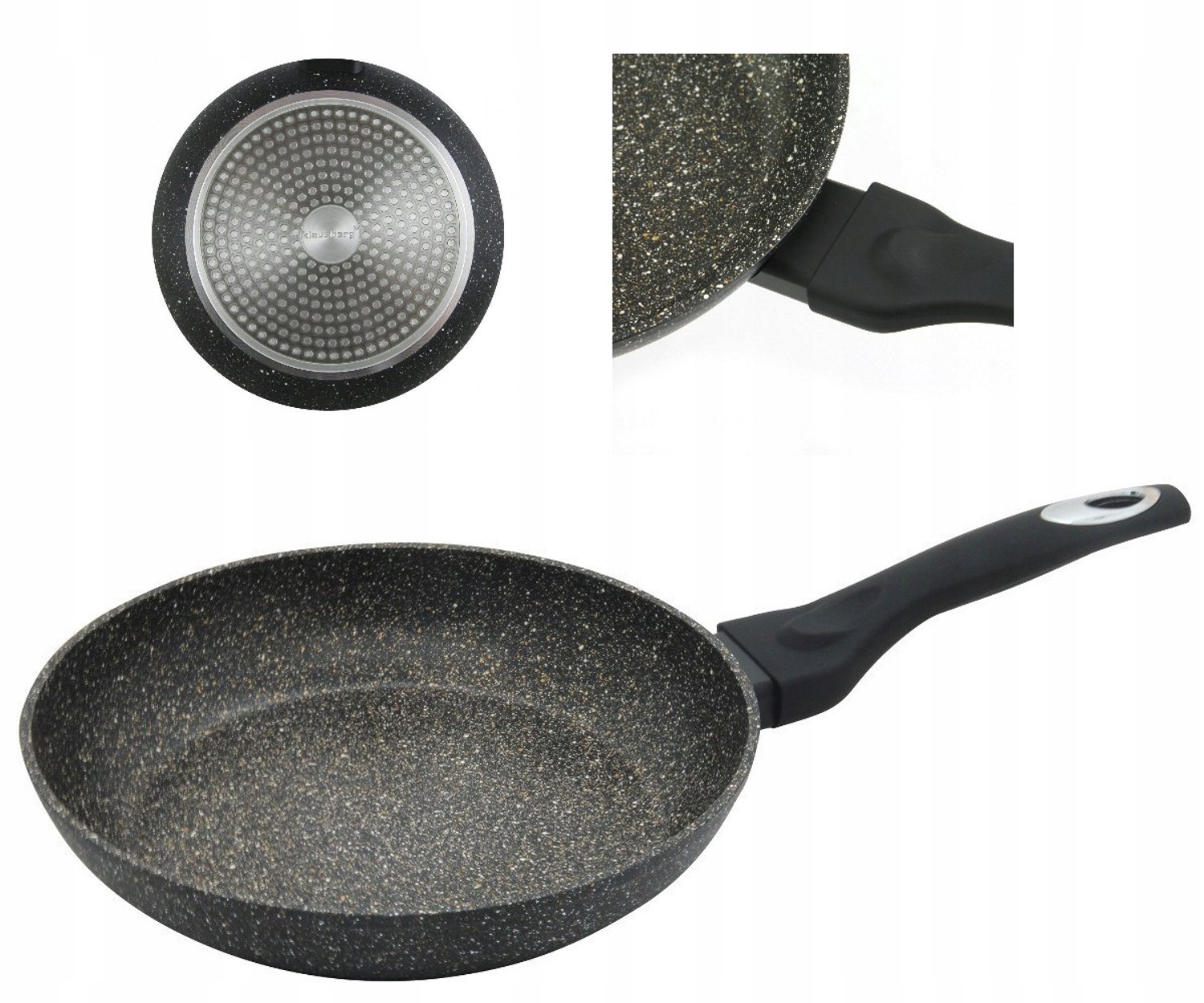 Graniten Koekenpan Zwart - 20 cm - Antiaanbaklaag