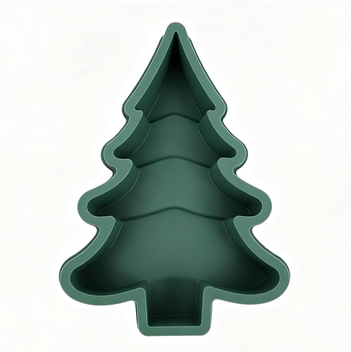 Kerstboom Taartvorm 3D Siliconen Antiaanbak Groen