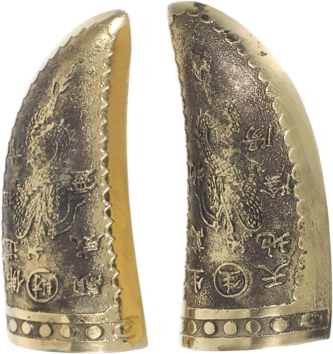 1paar Traditionele Chinese Divinatiebekers Spirituele Tools Voor Waarzeggerij Decoratieve Buddhist Props Yin Divinatiebekers Voor Tempel Decor Vintage Design Met Gedetailleerde