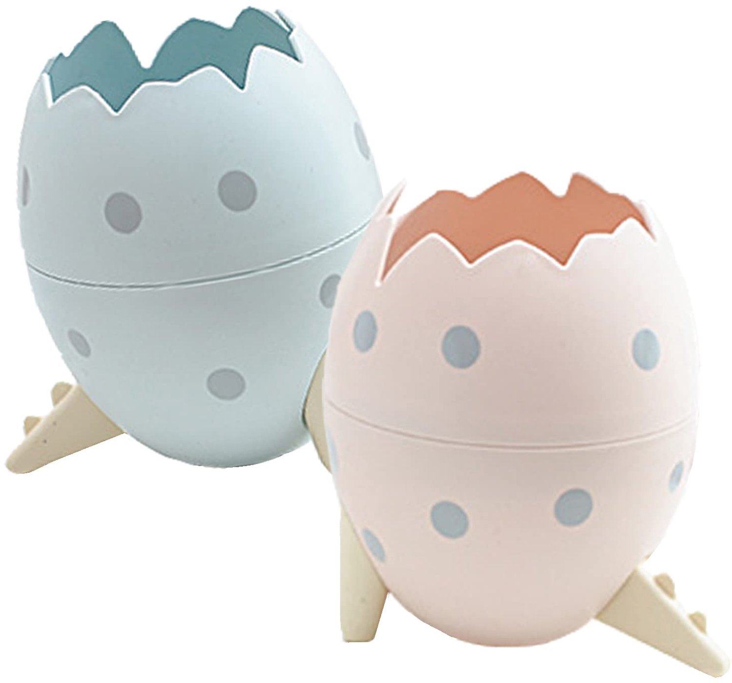 Tafelafvalbak dinosaurusei - Mini opbergdoos 2 stuks - Cosmetisch afval - Creatief en functioneel - Homevero