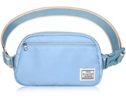 DMLuna Kleine crossbody-tassen voor dames, trendy, lichtgewicht heuptasje voor dames en heren, mini-riemtas, heuptas met verstelbare riem voor hardlop