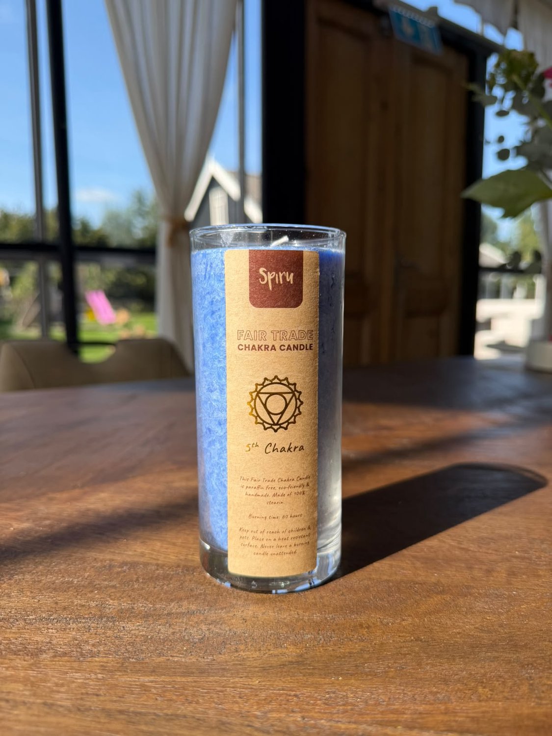 Fair trade Chakra kaars 5th Chakra