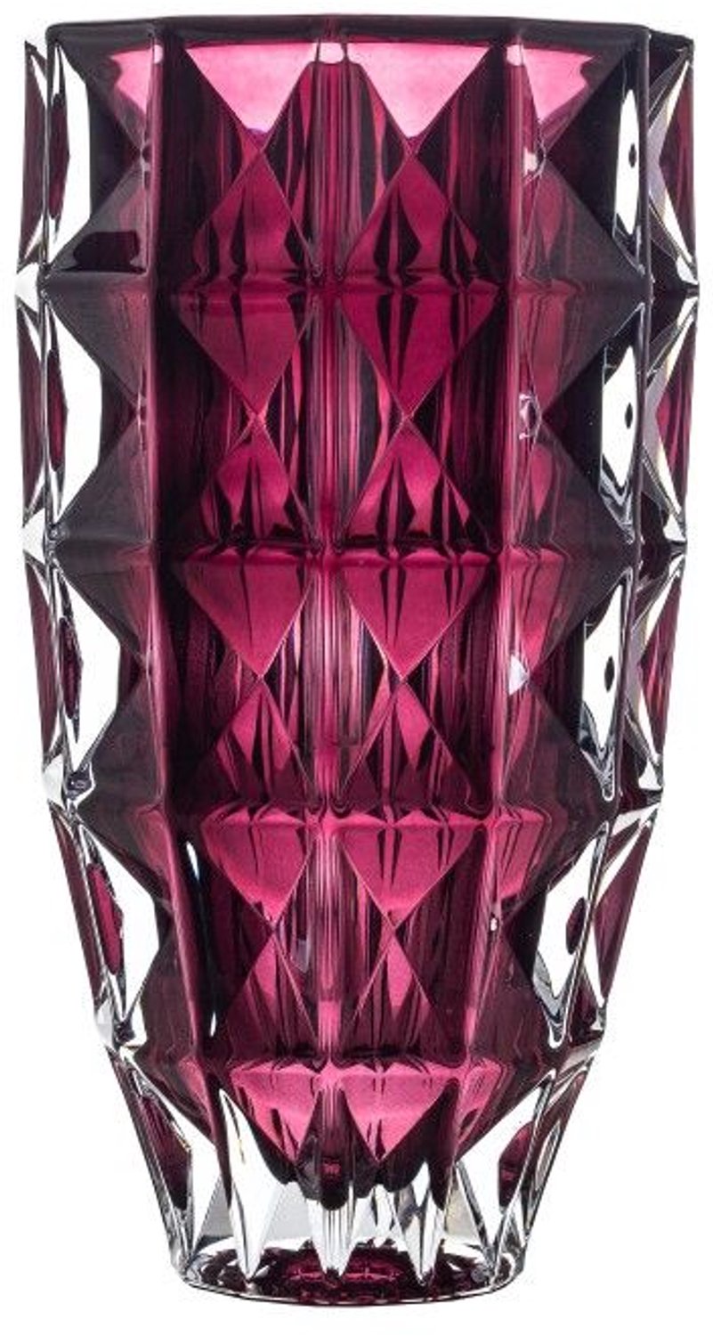 Bohemia Diamond Bourgogne Kristallen Vaas 28cm