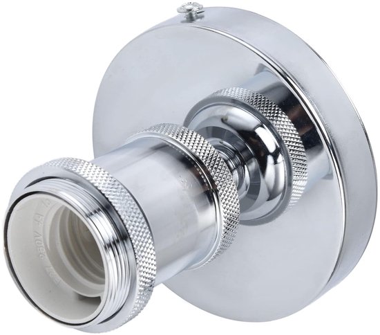 Vintage E26 E27 Lampfitting met Plafondhouder (Zilver) — afbeelding 4