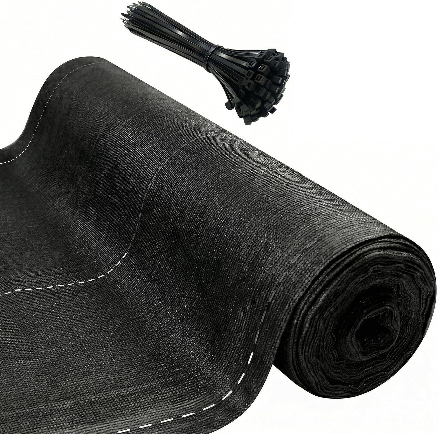 Inkijkwerend hek, 2 x 10 m, HDPE, 150 g/m², inkijkbescherming, uv-en winddicht, ademend, met ogen en kabelbinders, inkijkbescherming voor tuin en balkon, antraciet