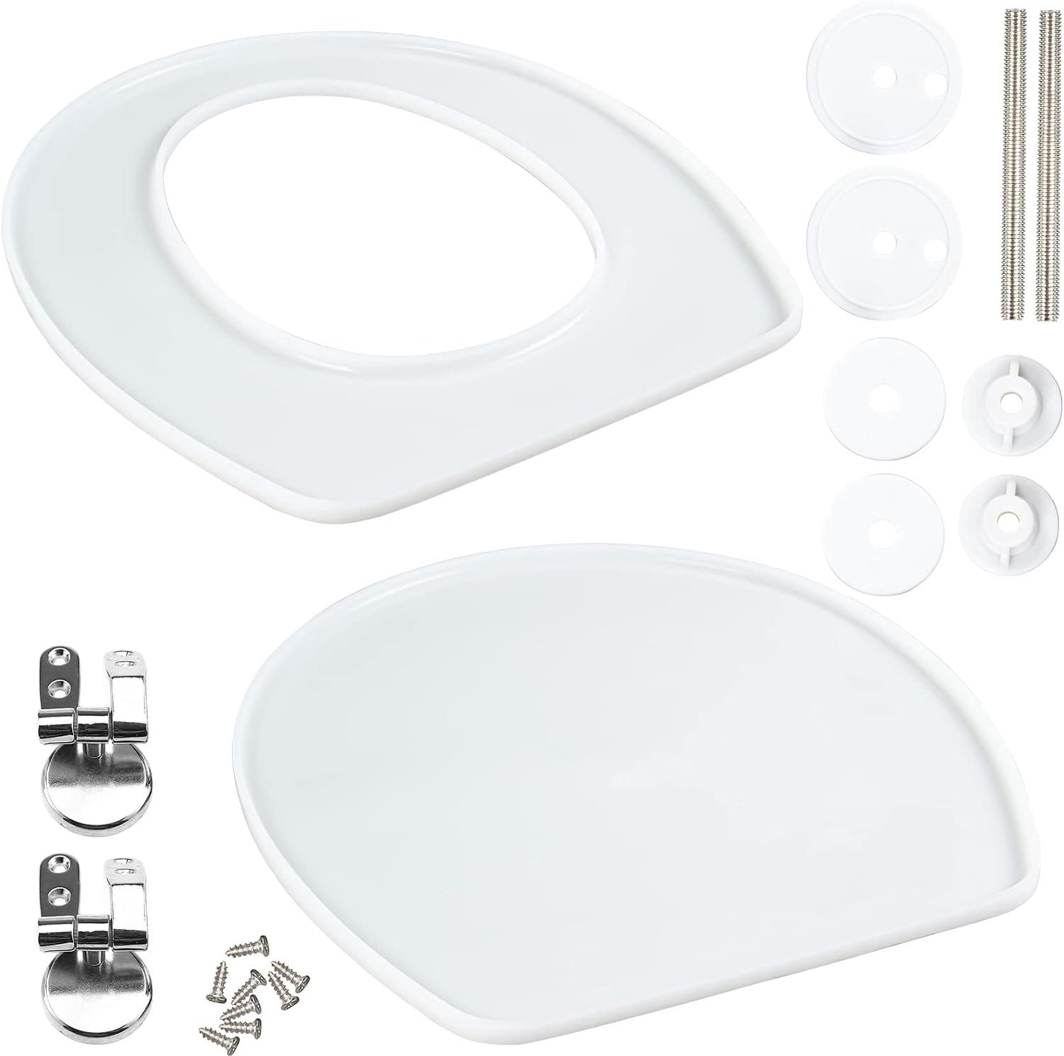 Musykrafties Toilet Seat Epoxy Hars Siliconen Mallen Set Zware Stilte Sluiten Quick Release Ovale Vorm 14 Inch Deksel Cover