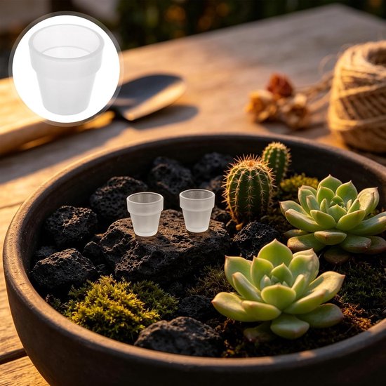 50 Stuks Transparante Mini Plastic Bloempotten met Drainagegaten Ronde Potten voor Binnenplanten Cactussen Vetplanten Lichtgewicht Wortelvriendelijk voor Gezonde — afbeelding 4