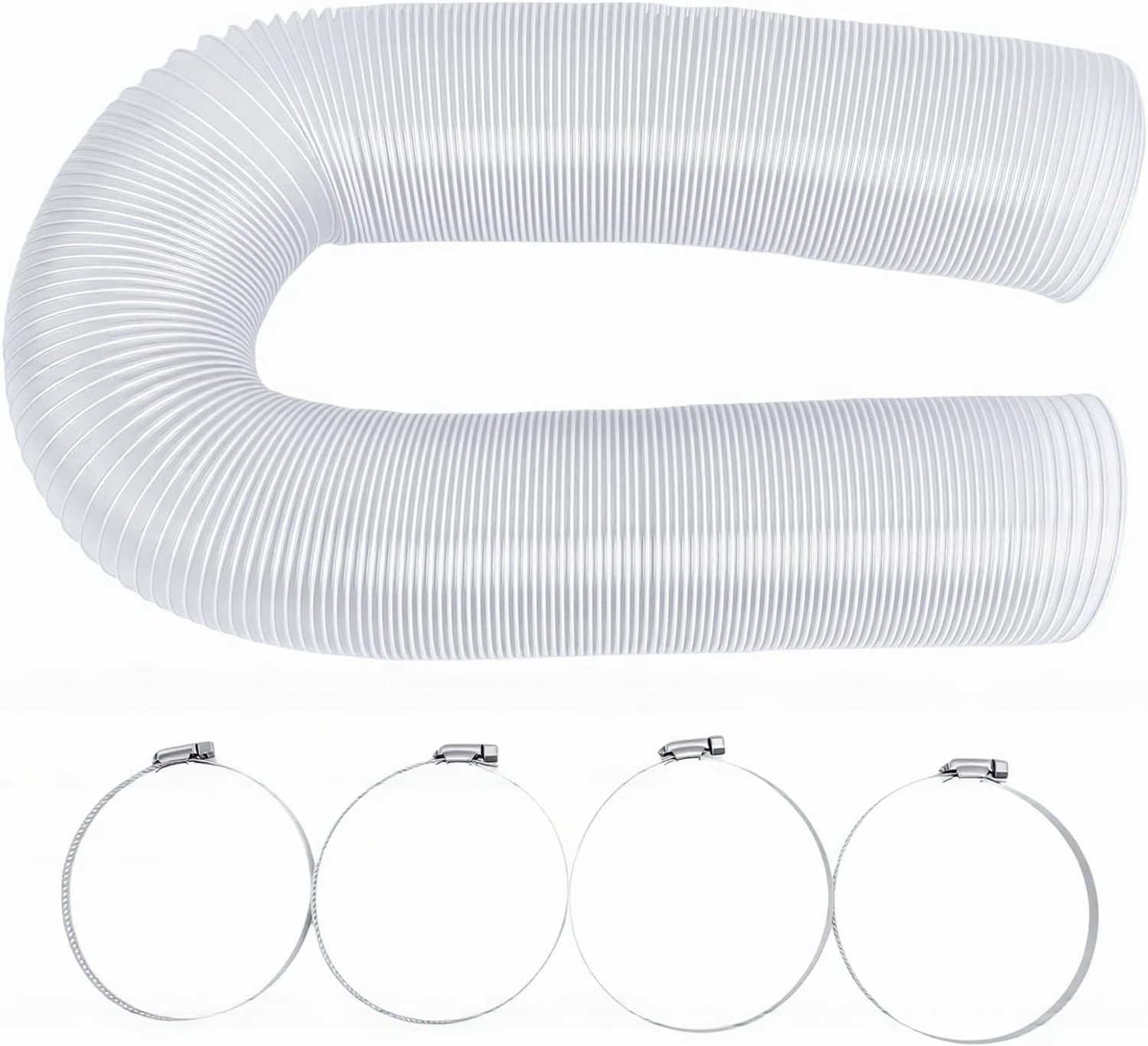 PVC stofafzuigslang 2,56 inch 10FT heldere flexibele vacuümslang voor houtbewerkingswerkplaats industrieel thuisgebruik