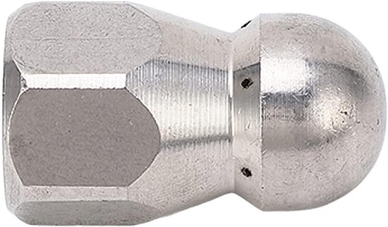 5000PSI Hogedrukreiniger Nozzle Pijpreinigingsmondstuk Roestvrijstalen Jetter Nozzle voor Riool Gootsteen Wc (Kogelkop Voor 1 Achter 6 Gaten G1/4in) — afbeelding 5