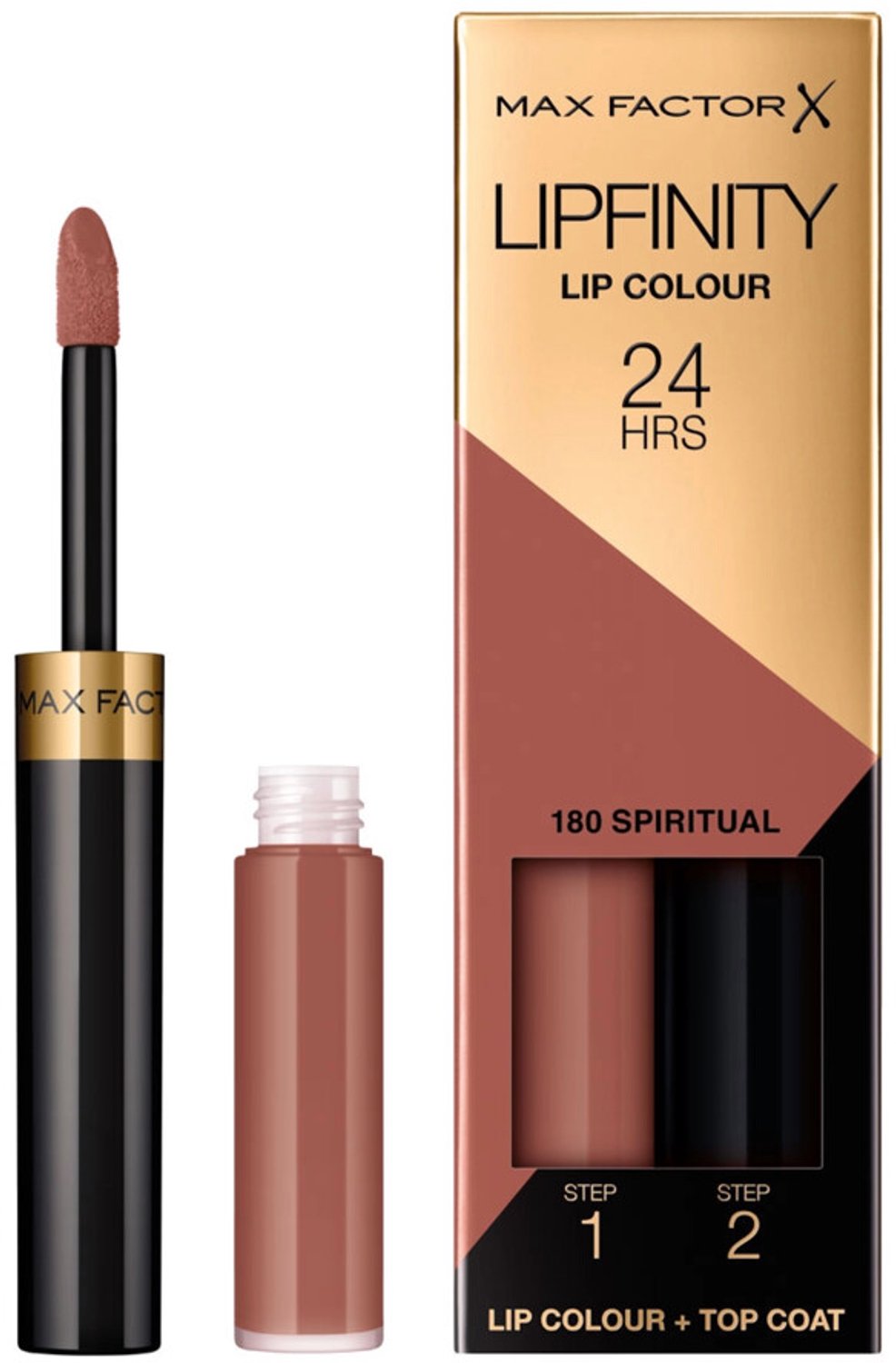 Max Factor - Lipfinity Liquid Lipstick 180 Spiritual - 2 x 2,3 ml - Voordeelverpakking