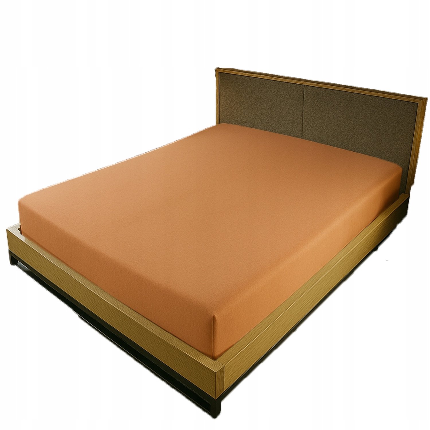 Kam-Pol Jersey Hoeslaken met Elastiek 100x180cm - Zacht & Ademend Oranje