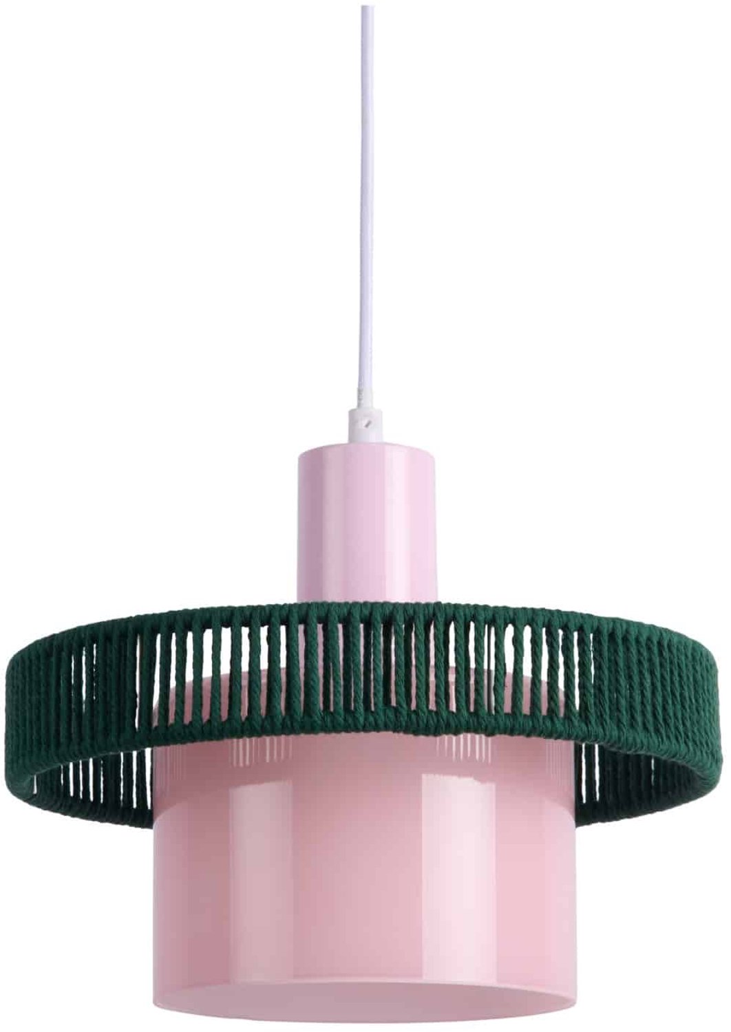 Leitmotiv Hanglamp Firenze Wide - Zachtroze - 25x25x19.5cm - Scandinavisch - Hanglampen Eetkamer, Slaapkamer, Woonkamer