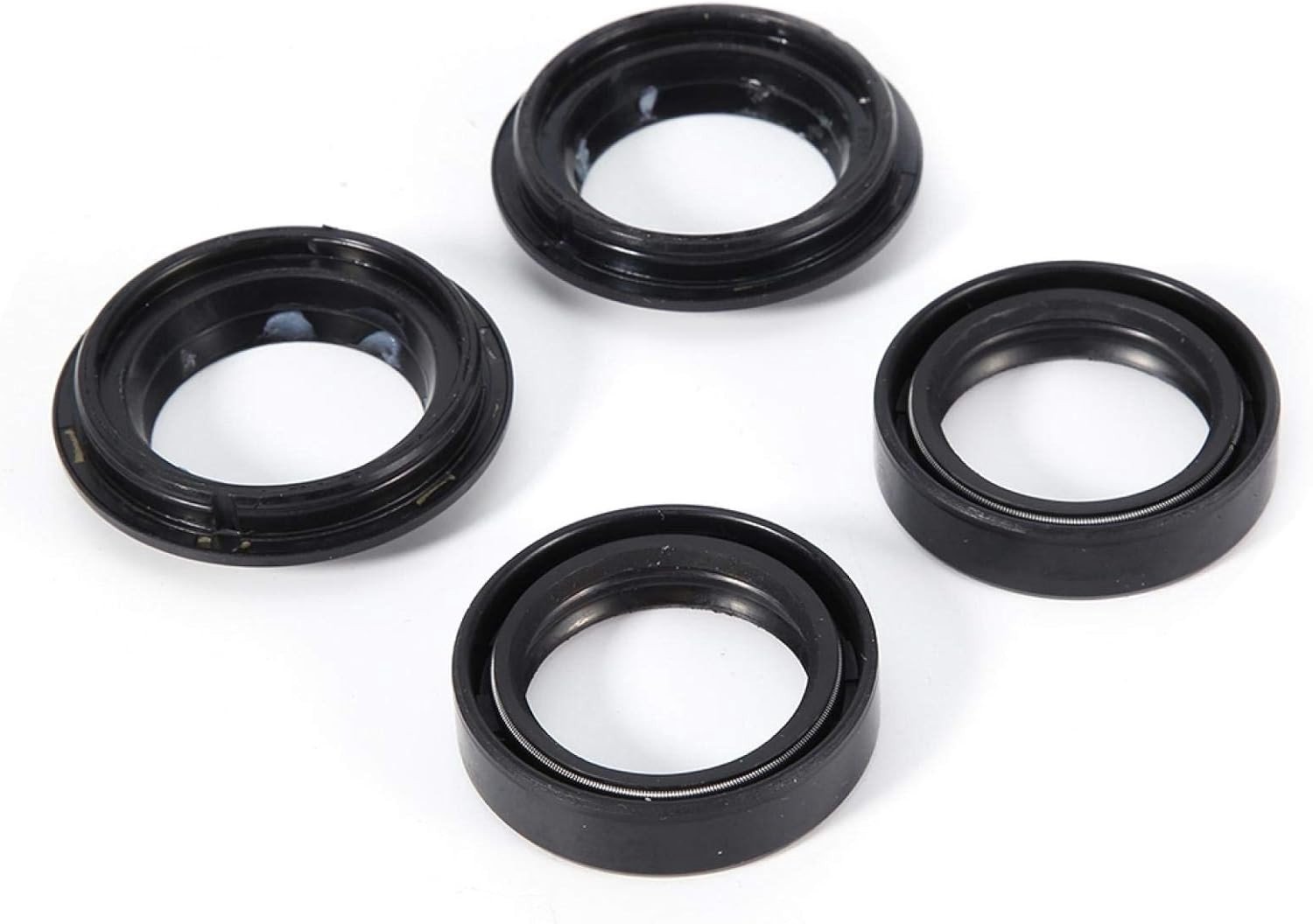 Voorste Oliekeerring en Seal Kit voor Demper met Stofbeschermers en Ruitenwisser Set - Geschikt voor CB400 33x46x11mm, Duurzaam, Waterdicht, Hoge Kwaliteit