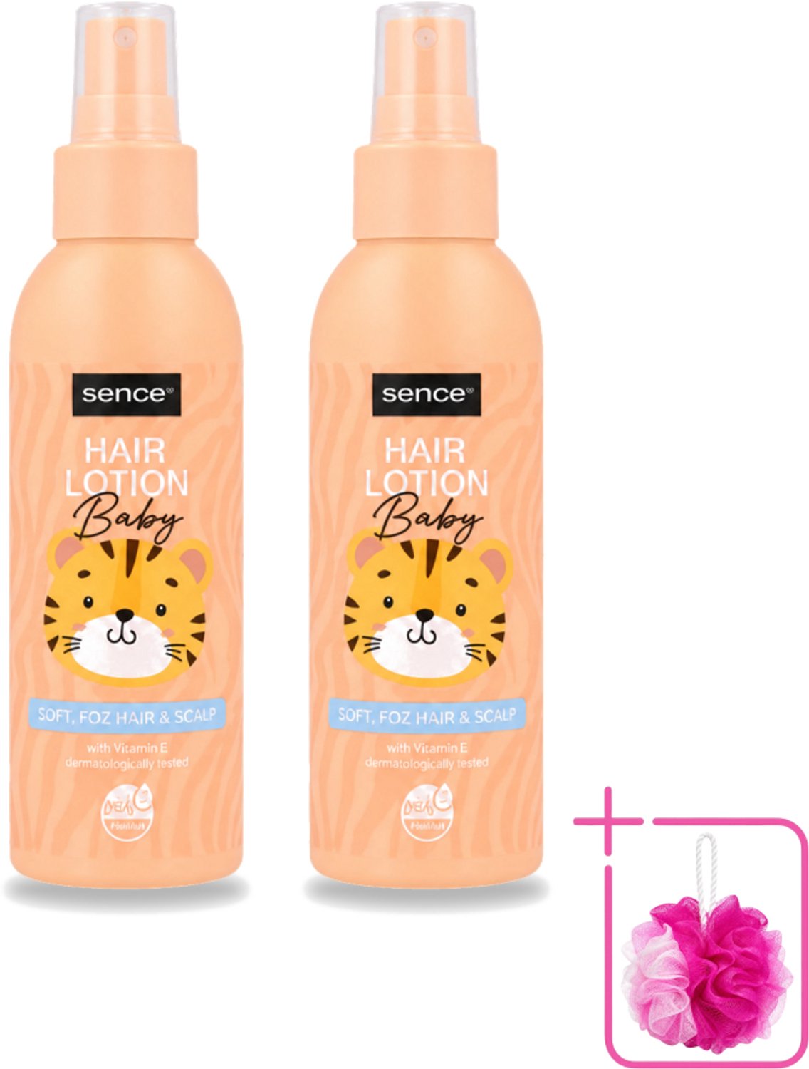 2 x Sence Baby – Haarlotion – Verzorgend – 150 ml - Bulkverpakking - Babyhaar verzorging - Douchemop - Gevoelige hoofdhuid
