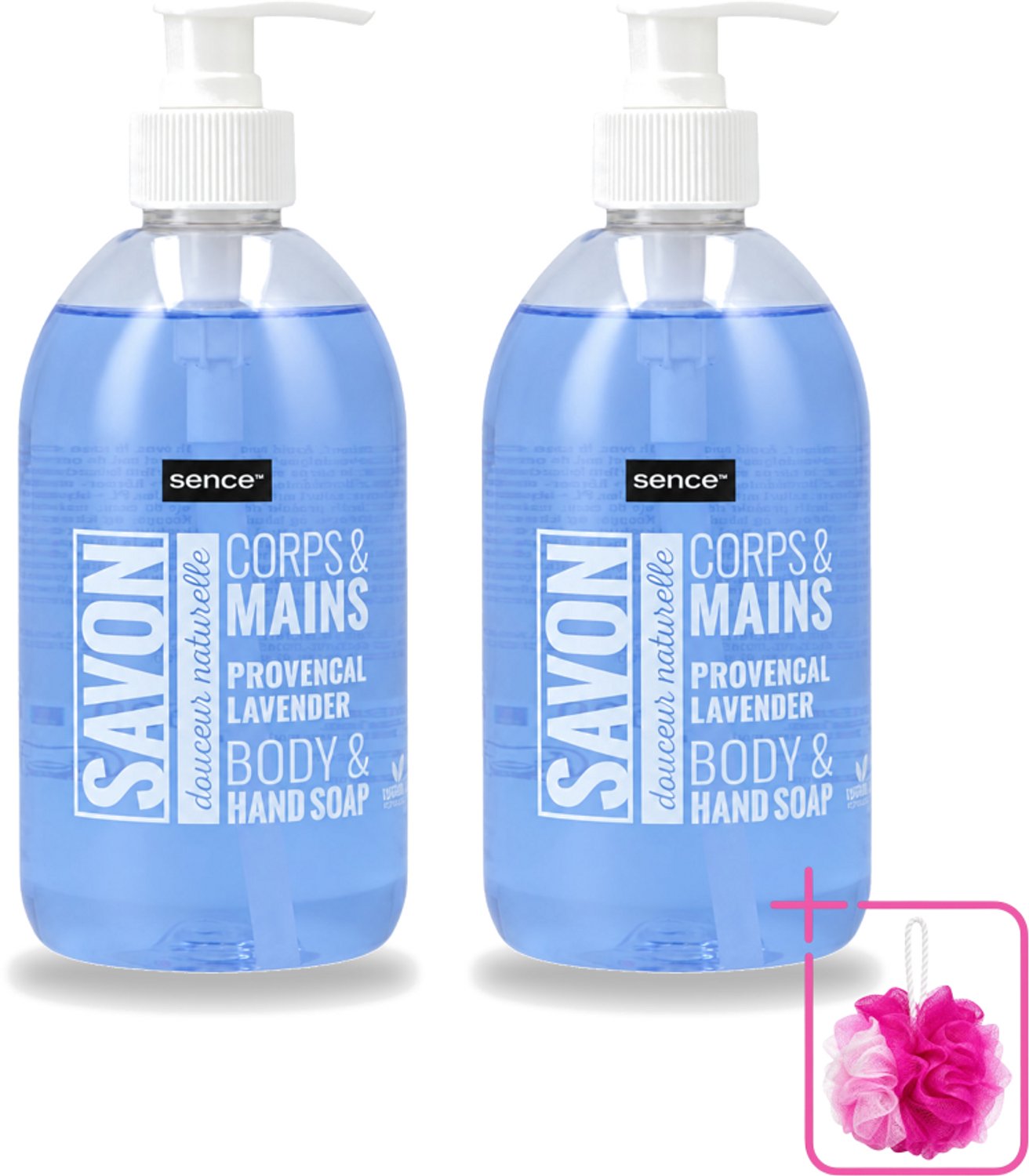 2 x Sence - Provencal Lavendel - Handzeep - Savon - 500 ml - Bulkverpakking - Handzeep - Douchemop - Lavendel