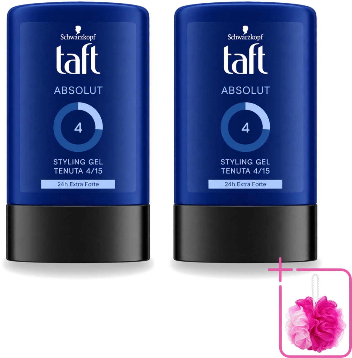 2 x Schwarzkopf - Taft - Absolut Haargel - Mannen - Langdurige Hold - 300 ml - Bulkverpakking - Haargel mannen - Langdurige fixatie