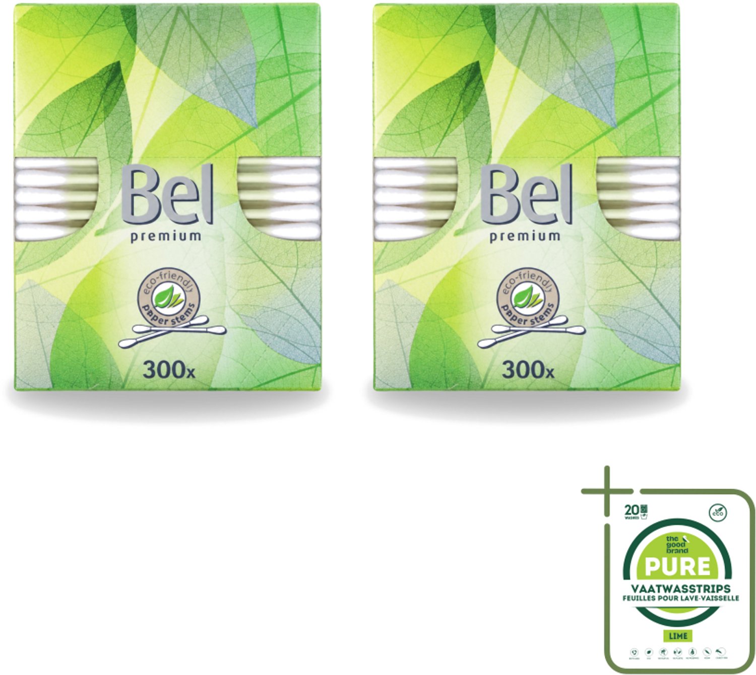2 x Cotton Buds – Wattenstaafjes – Premium – Katoen - Grootverpakking - Vaatwasstrips - Katoenstaafjes - Wattenstaafjes - Hygiëne - Oorverzorging - Babyhygiëne